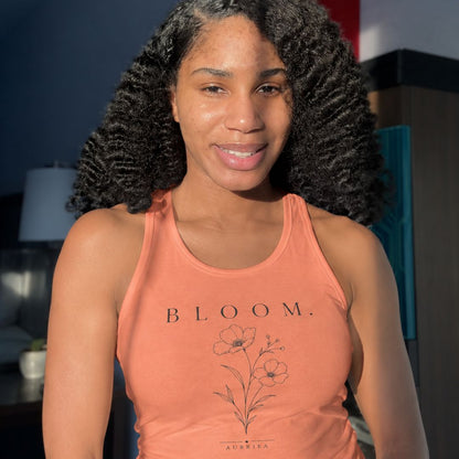 BLOOM. Racerback Tank Top