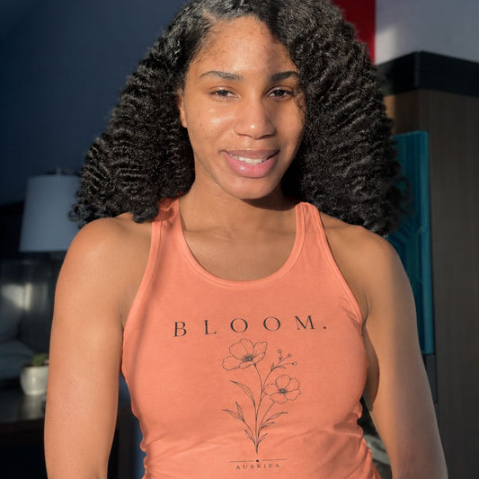 BLOOM. Racerback Tank Top
