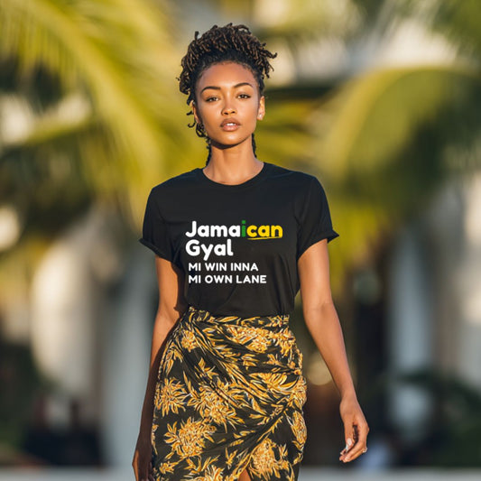 Jamaican Gyal: Mi Win Inna Mi Own Lane T-shirt