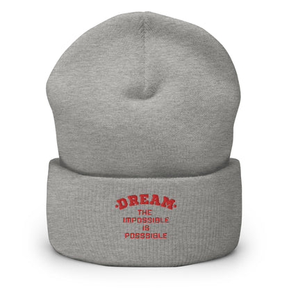 DREAM THE IMPOSSIBLE CUFFED BEANIE HAT