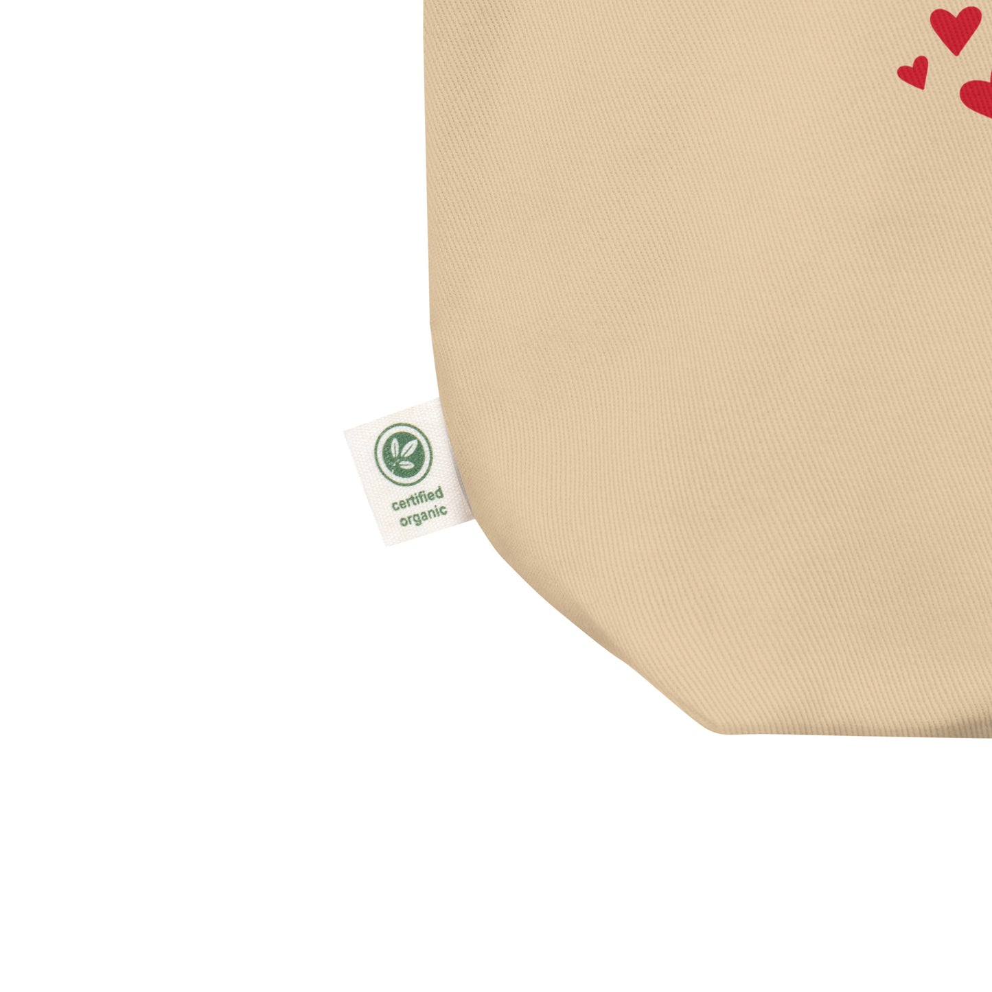 MOM: THE HEART OF OUR FAMILY ORGANIC COTTON TOTE BAG