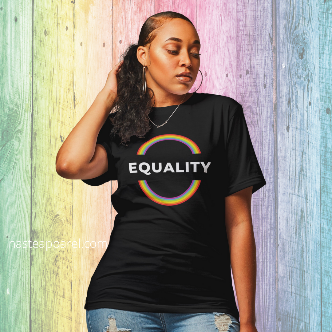 PRIDE RAINBOW EQUALITY UNISEX T-SHIRT