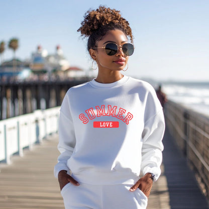 SUMMER LOVE UNISEX LIGHTWEIGHT CREWNECK SWEATSHIRT