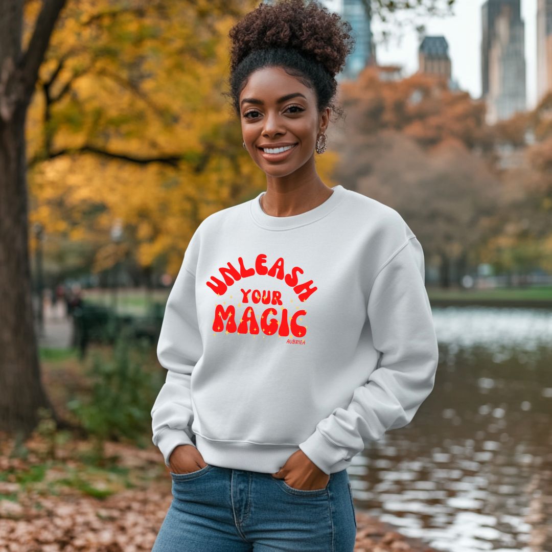 "UNLEASH YOUR MAGIC" UNISEX CREWNECK SWEATSHIRT