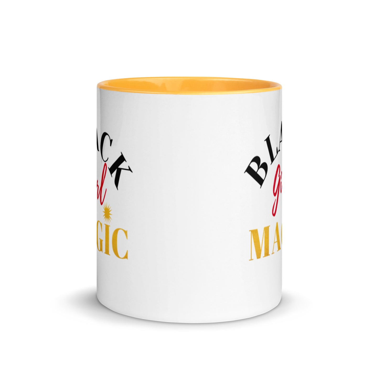 "BLACK GIRL MAGIC" MUG WITH COLOR INSIDE