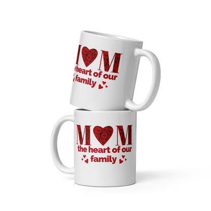 MOM: THE HEART OF OUR FAMILY MUG