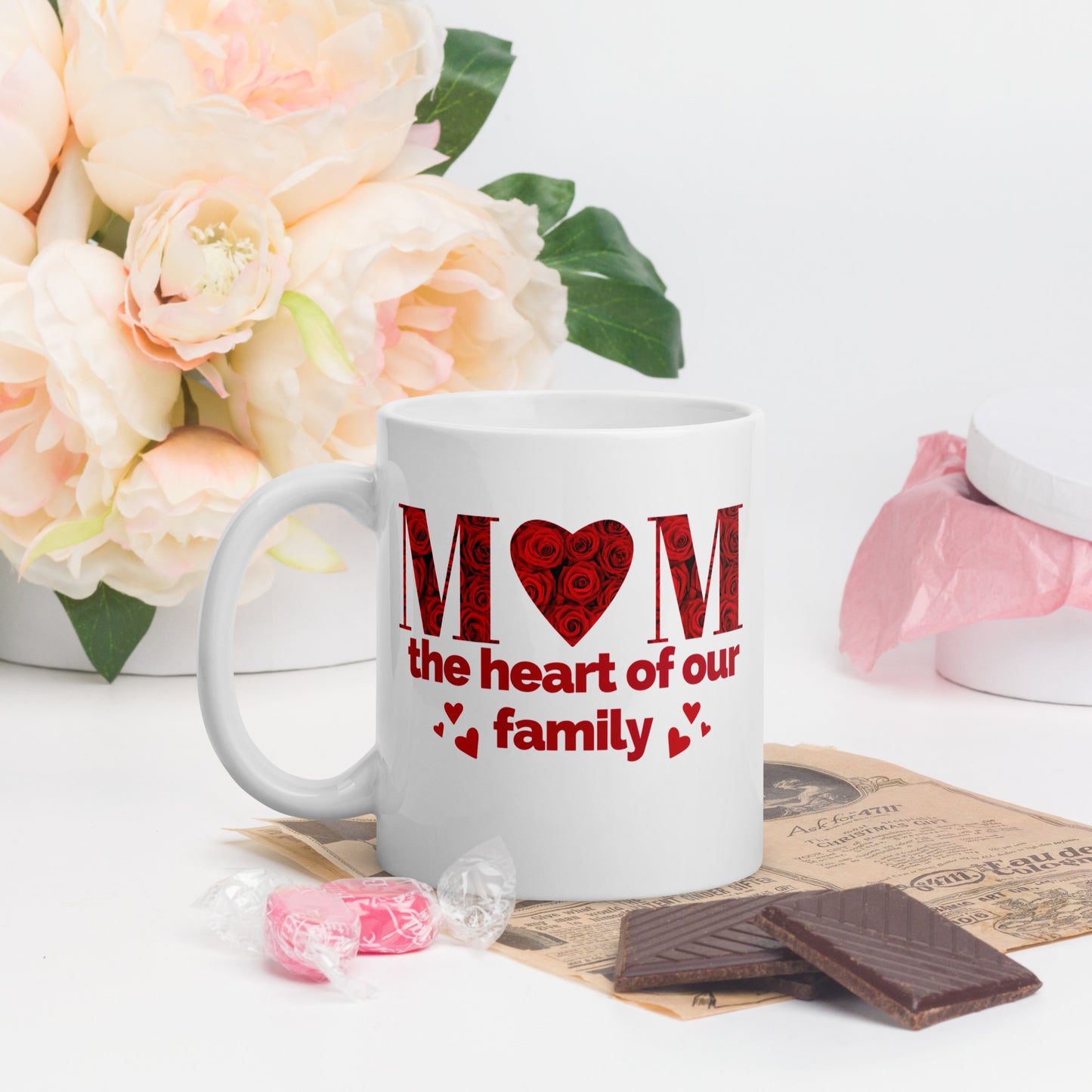 MOM: THE HEART OF OUR FAMILY MUG