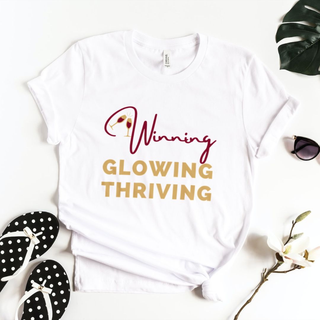 WINNING, GLOWING, THRIVING PREMIUM TEE