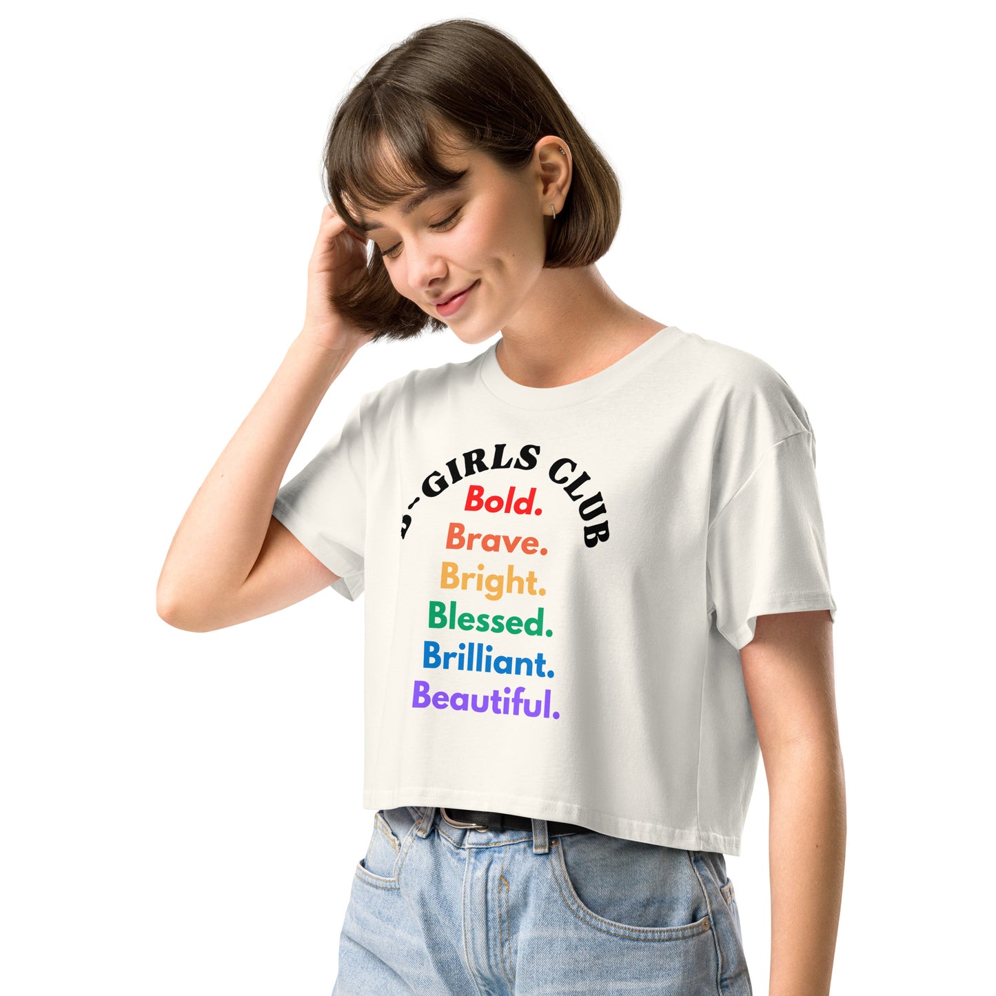 B GIRLS CLUB CROP TEE