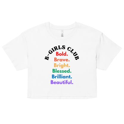 B GIRLS CLUB CROP TEE