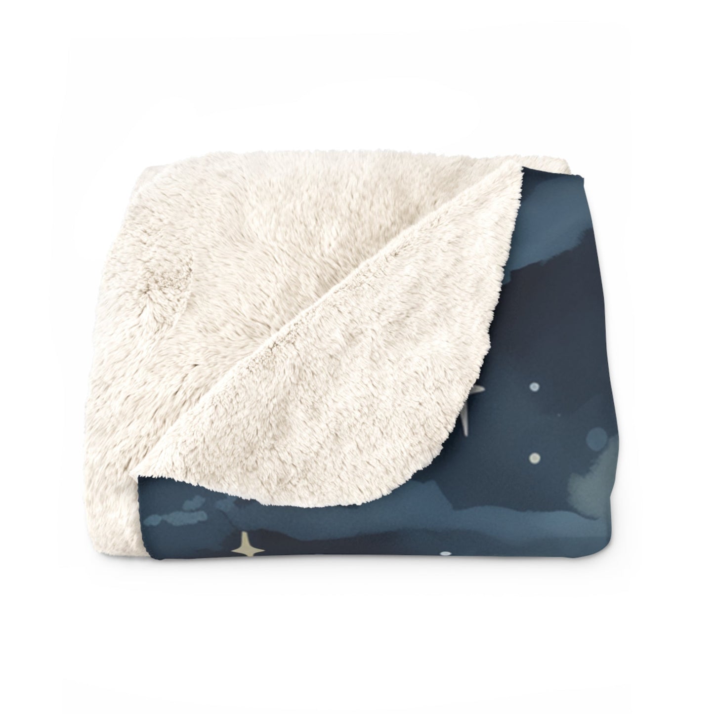 PREMIUM SHERPA FLEECE BLANKET: WHIMSICAL PARENT BEAR & BABY BEAR