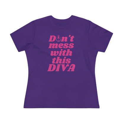 DON'T MESS WITH THIS DIVA BREAST CANCER AWARENESS TEE