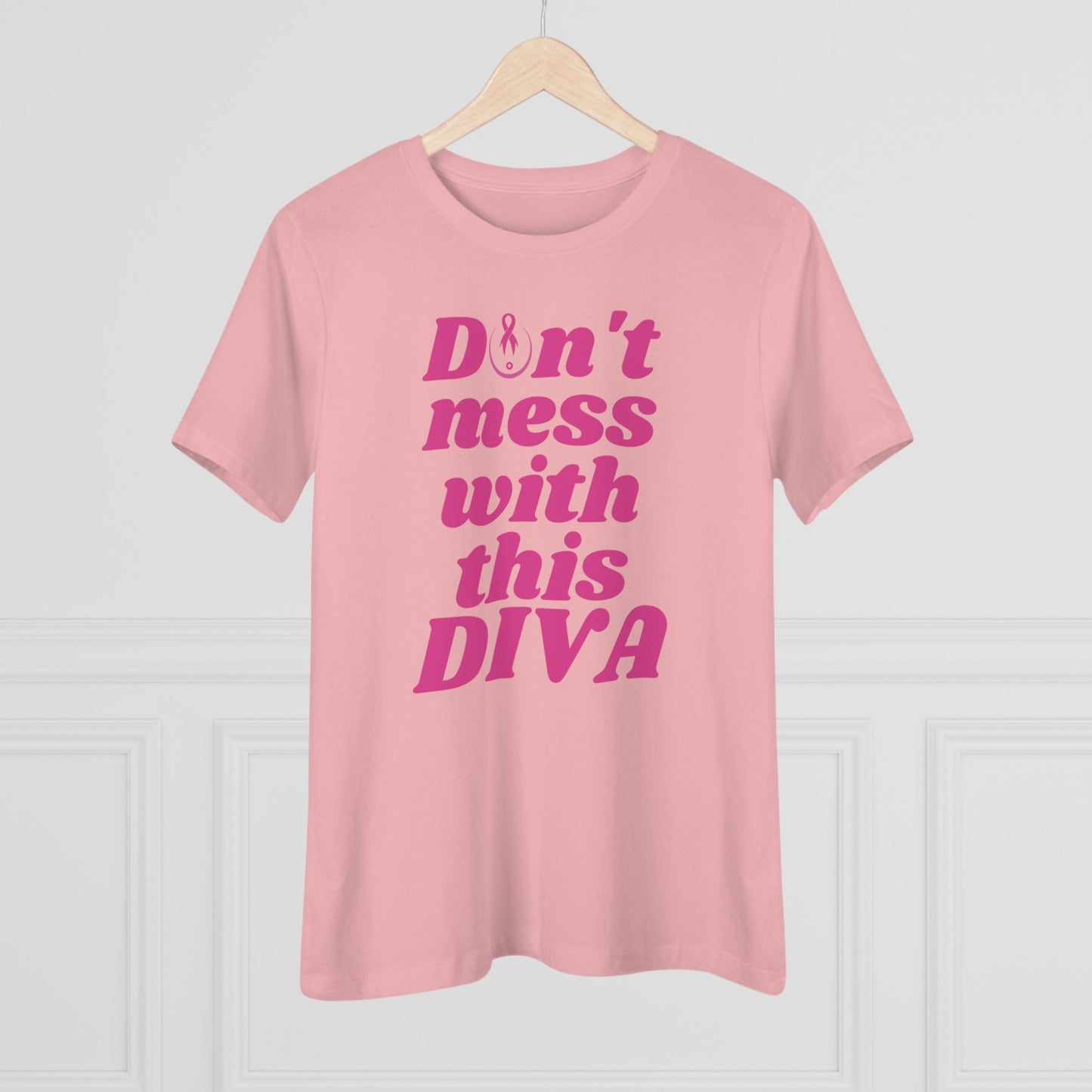 DON'T MESS WITH THIS DIVA BREAST CANCER AWARENESS TEE