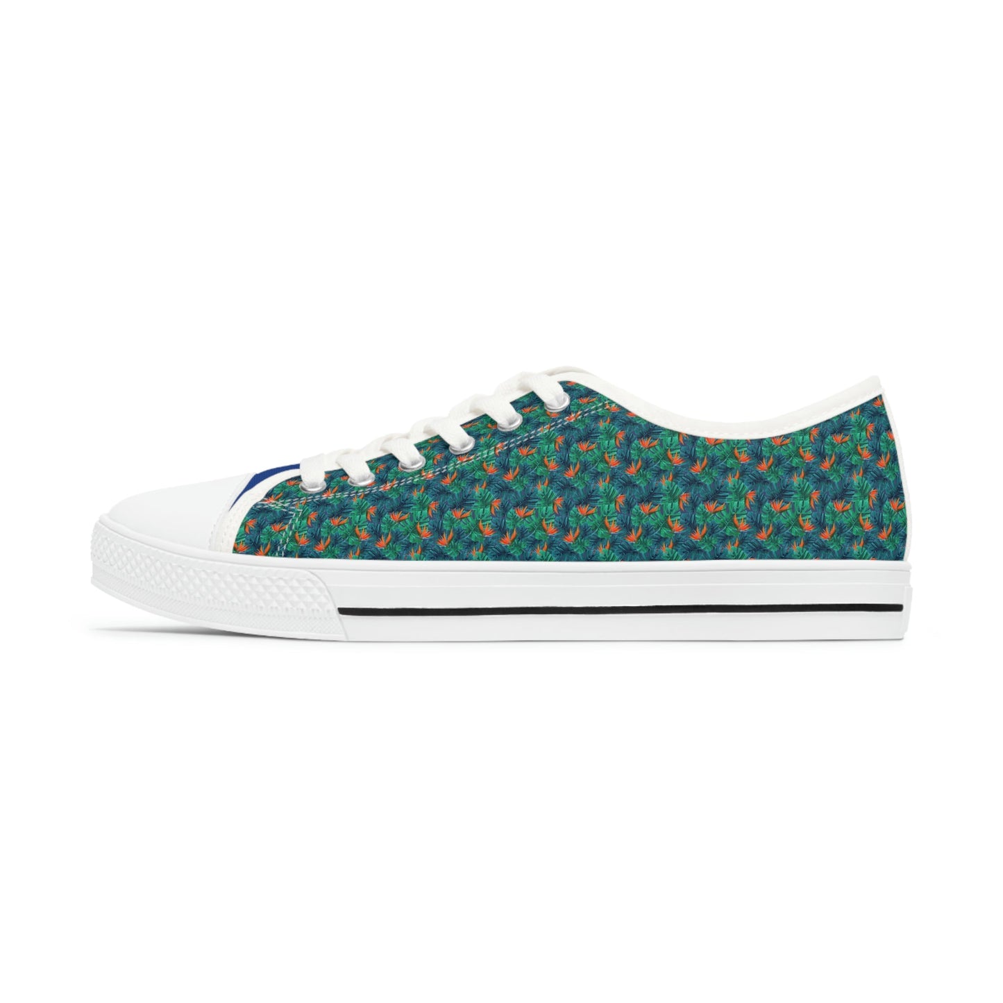 PARADISE SOLE TROPICAL PRINT LACED CANVAS SHOES