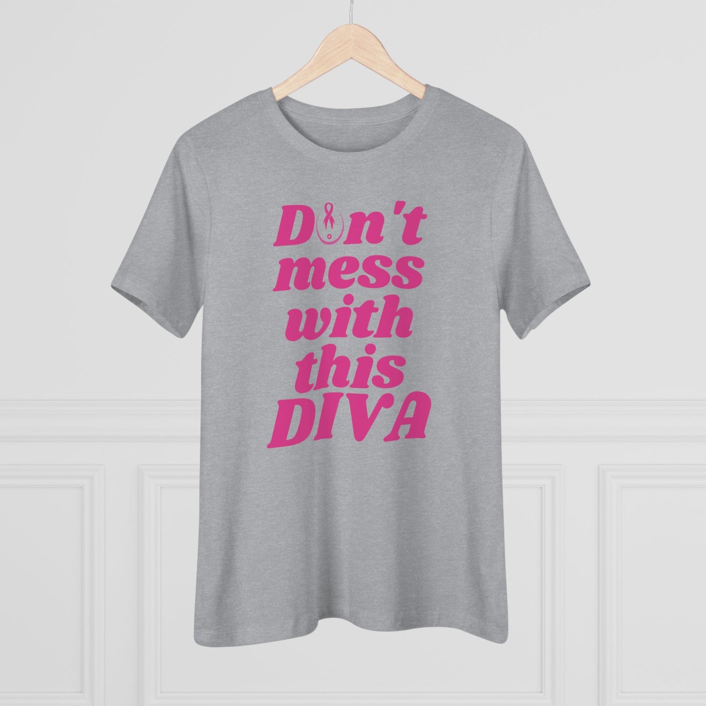 DON'T MESS WITH THIS DIVA BREAST CANCER AWARENESS TEE