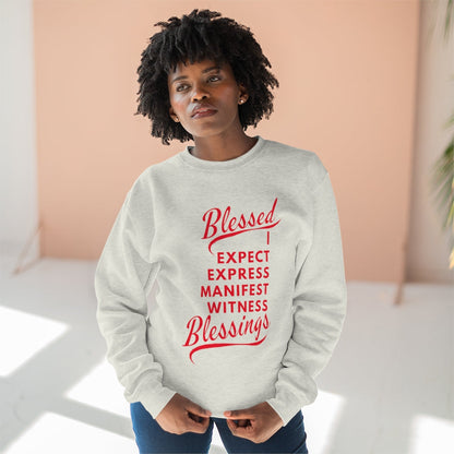 I AM BLESSED UNISEX PREMIUM CREWNECK SWEATSHIRT