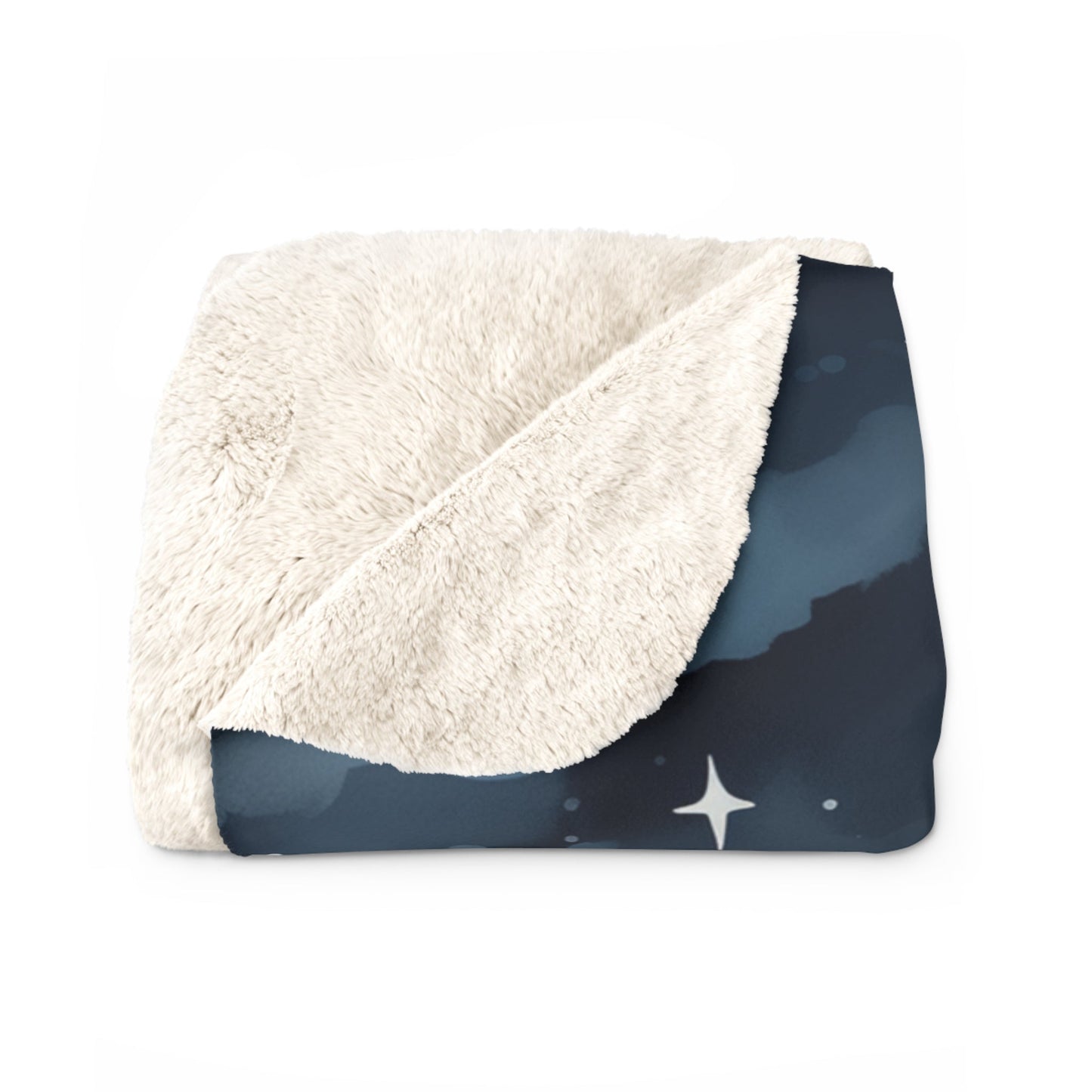 PREMIUM SHERPA FLEECE BLANKET: WHIMSICAL PARENT BEAR & BABY BEAR