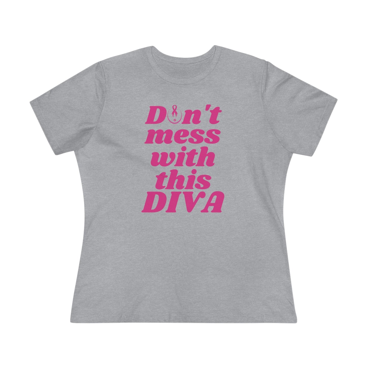 DON'T MESS WITH THIS DIVA BREAST CANCER AWARENESS TEE