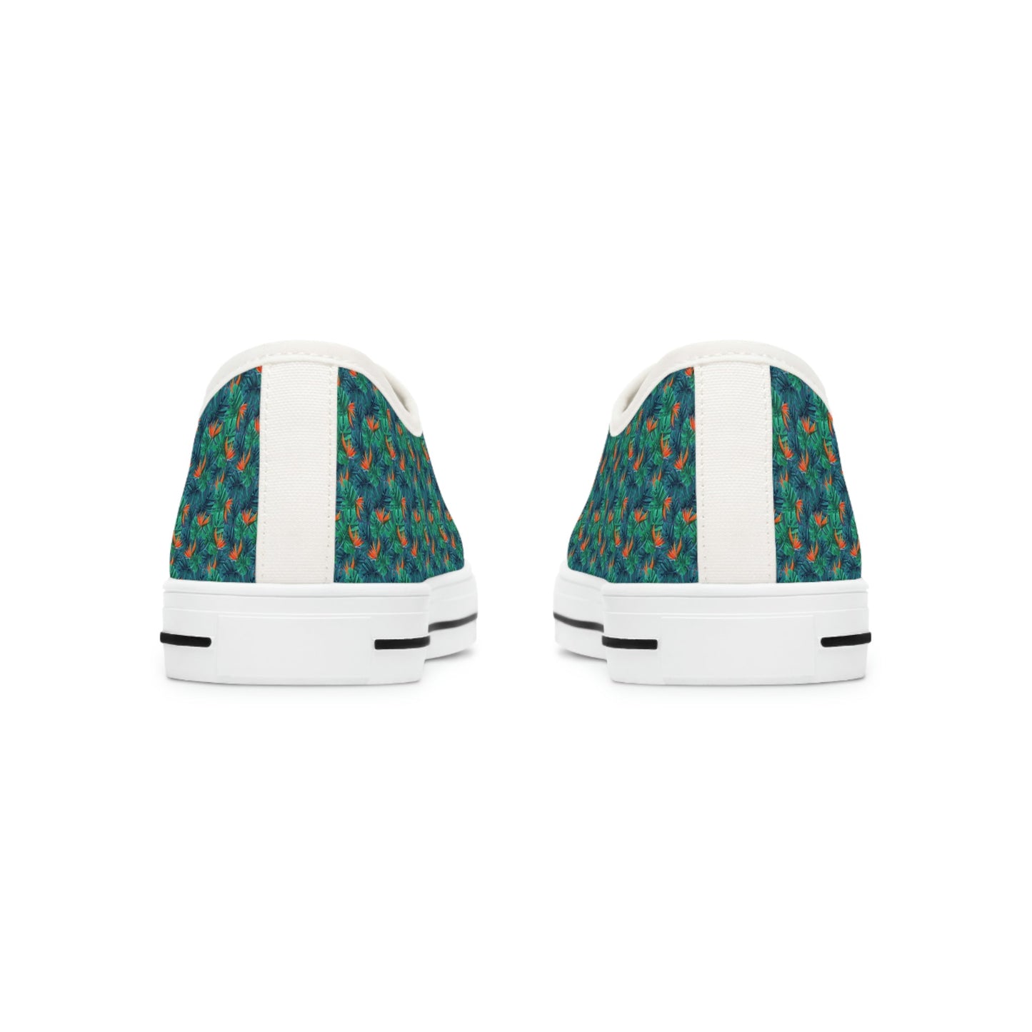 PARADISE SOLE TROPICAL PRINT LACED CANVAS SHOES