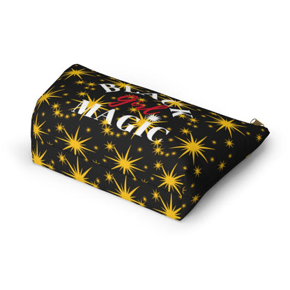 Black Girl Magic Makeup Bag / Accessory Pouch w T-bottom