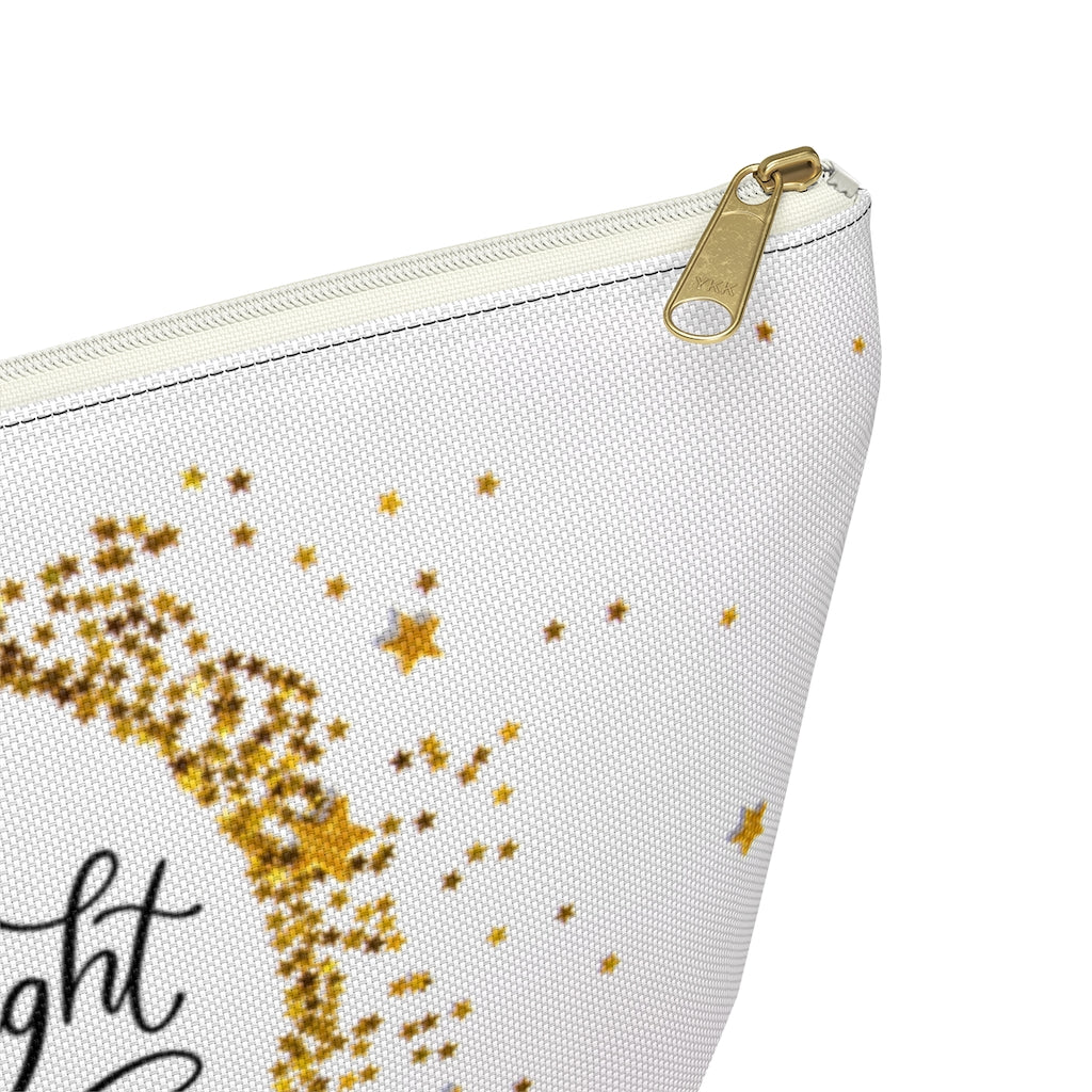 Shine Bright Makeup & Accessory Pouch w T-bottom