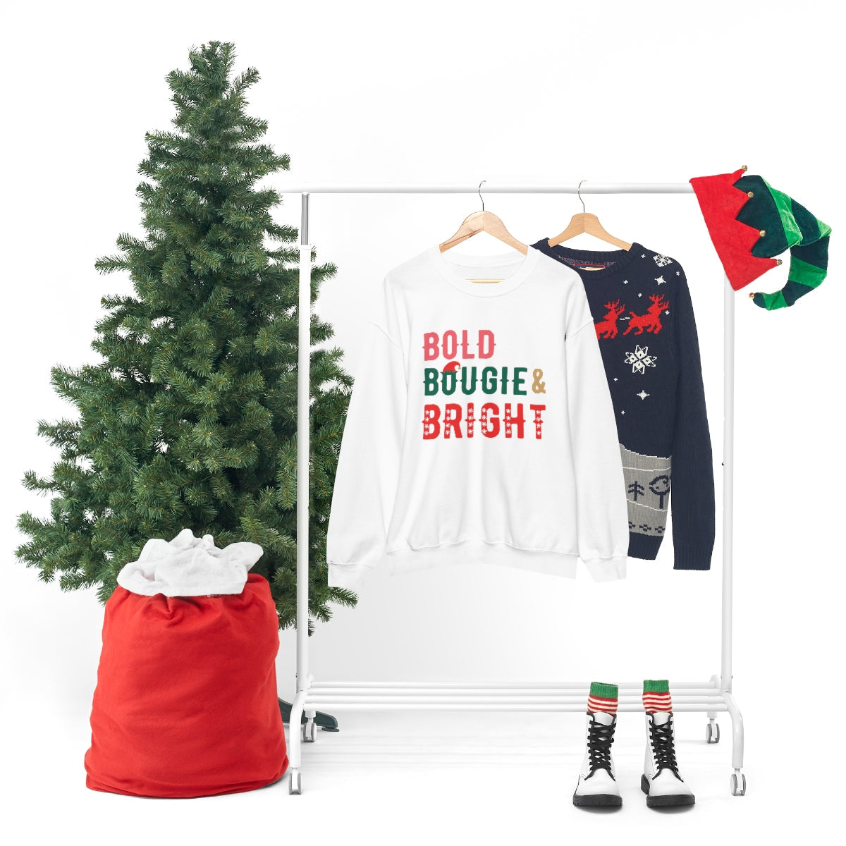 BOLD BOUGIE & BRIGHT CHRISTMAS SWEATSHIRT