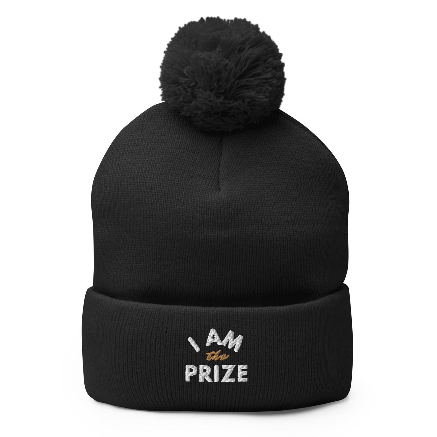 I AM THE PRIZE POM-POM BEANIE