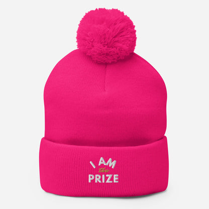 I AM THE PRIZE POM-POM BEANIE